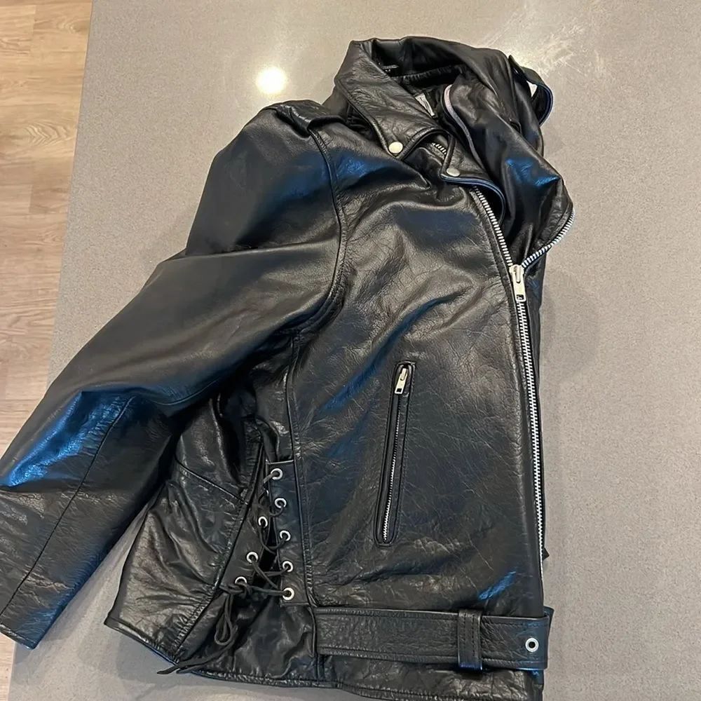 Unik Premium Leather Motorcycle Jacket - Picture 5 of 13